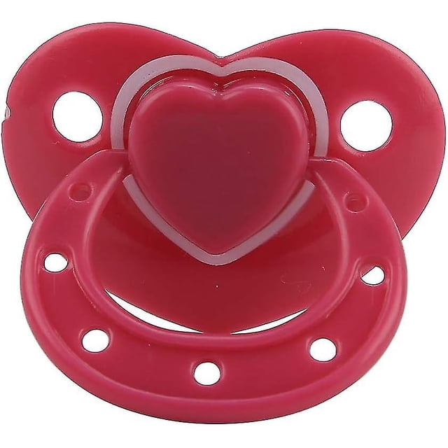 1 chupete magnético de simulación, accesorio para muñeca bebé (rosa)