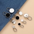 thumbnail image 2 of Botones sin tachuelas Botón telescópico extraíble Botón de extensión de hebilla universal Botón de expansión de cintura ajustable para jeans, 2 of 4