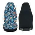 thumbnail image 5 of Binienty Blue Boho Car Seat Covers Front Seats Only Mandala Auto Front Seat Covers Stretchy Fabric Automobile Seats Protector Removable Auto Interior Set for SUV Truck Sedan, 5 of 8