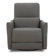 thumbnail image 3 of Maddie Home Modern Faux Leather Swivel Glider Recliner in Gray, 3 of 5