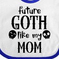 thumbnail image 4 of Inktastic Future Goth Like My Mom with Skulls Boys or Girls Baby Bib, 4 of 4