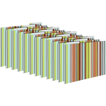 UPC: 0704068013308 | Barker Creek Designer File Folders Set of 12  Ribbon by the Yard  Multicolor Ribbons on Outside  Light-Blue on Inside  Letter Size  1/3 Cut Tabs  12-Pack  Home  School and Office Supplies (1330)