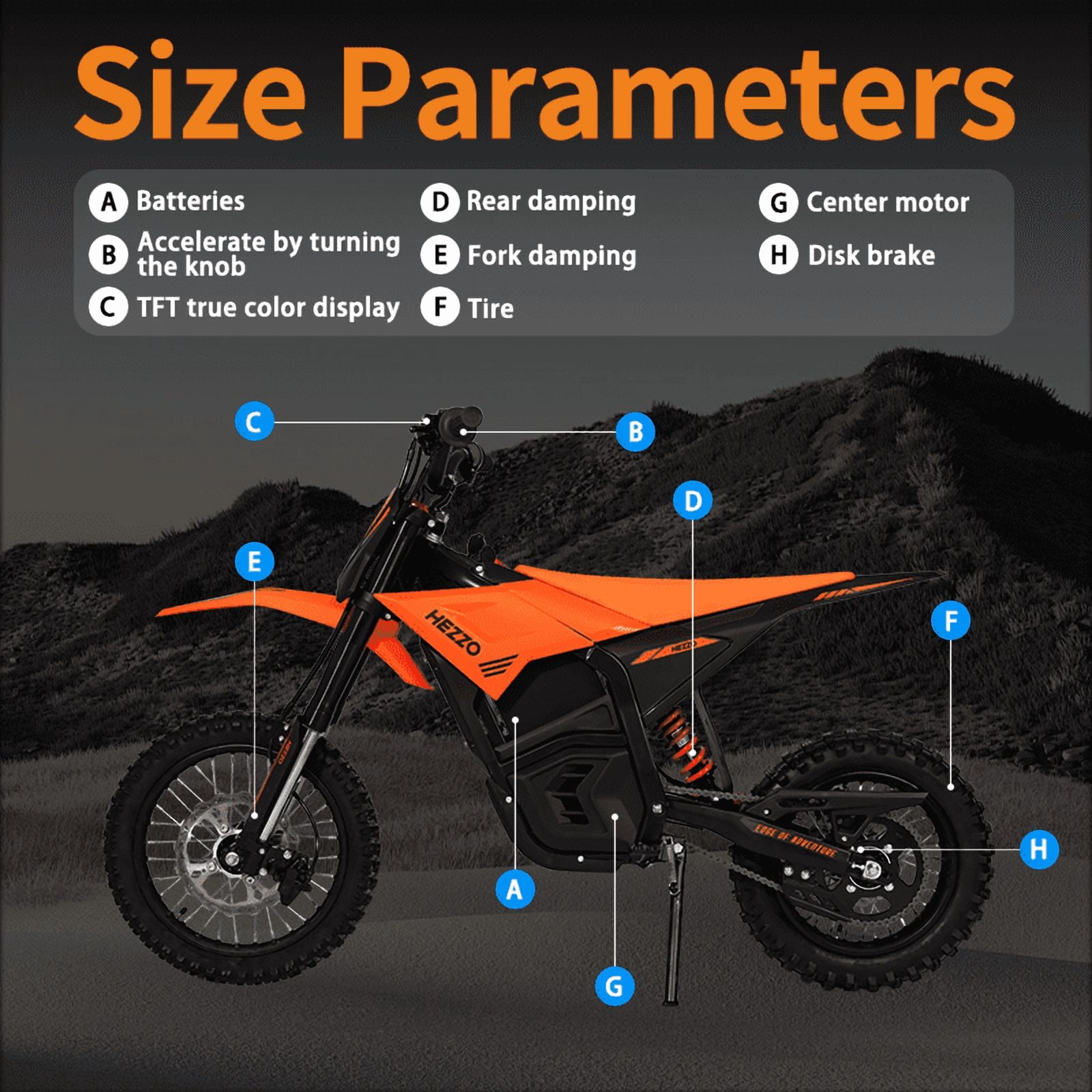 Electric-Dirt-Bike for Teens Adults, 14"/12" Fat Tire 3500W 37MPH Electric-Motorcycle with 60V 27AH Battery Ebike 160NM Hydraulic Brakes Mountain Off-Road EBike