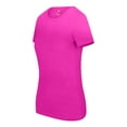 thumbnail image 2 of Natural Uniforms Women's Short Sleeve Round-Neck T-Shirt Under Scrub (Neon Pink, X-Small), 2 of 5