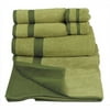 Two Tone Towels- 6 piece set, Sage/Moss