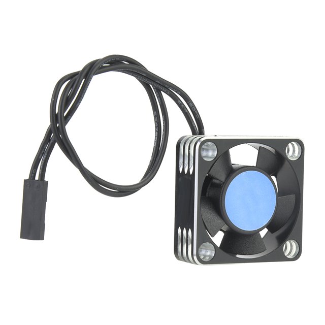 Metal 504 Motor ESC ventilador de refrigeración disipador de calor accesorios de coche RC piezas de mejora (negro plateado)