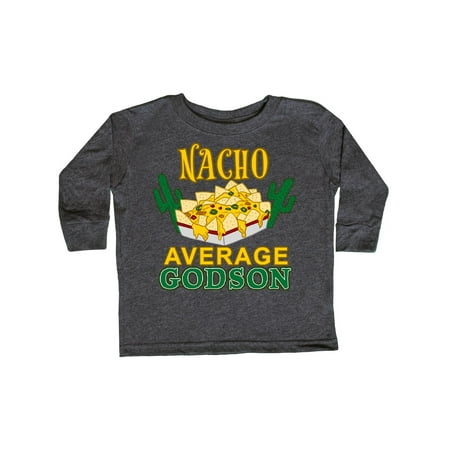 

Inktastic Nacho Average Godson with Nachos and Cacti Gift Toddler Boy or Toddler Girl Long Sleeve T-Shirt