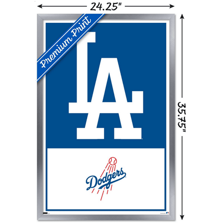 Los Angeles Dodgers Fanatics Authentic Brown Framed Logo