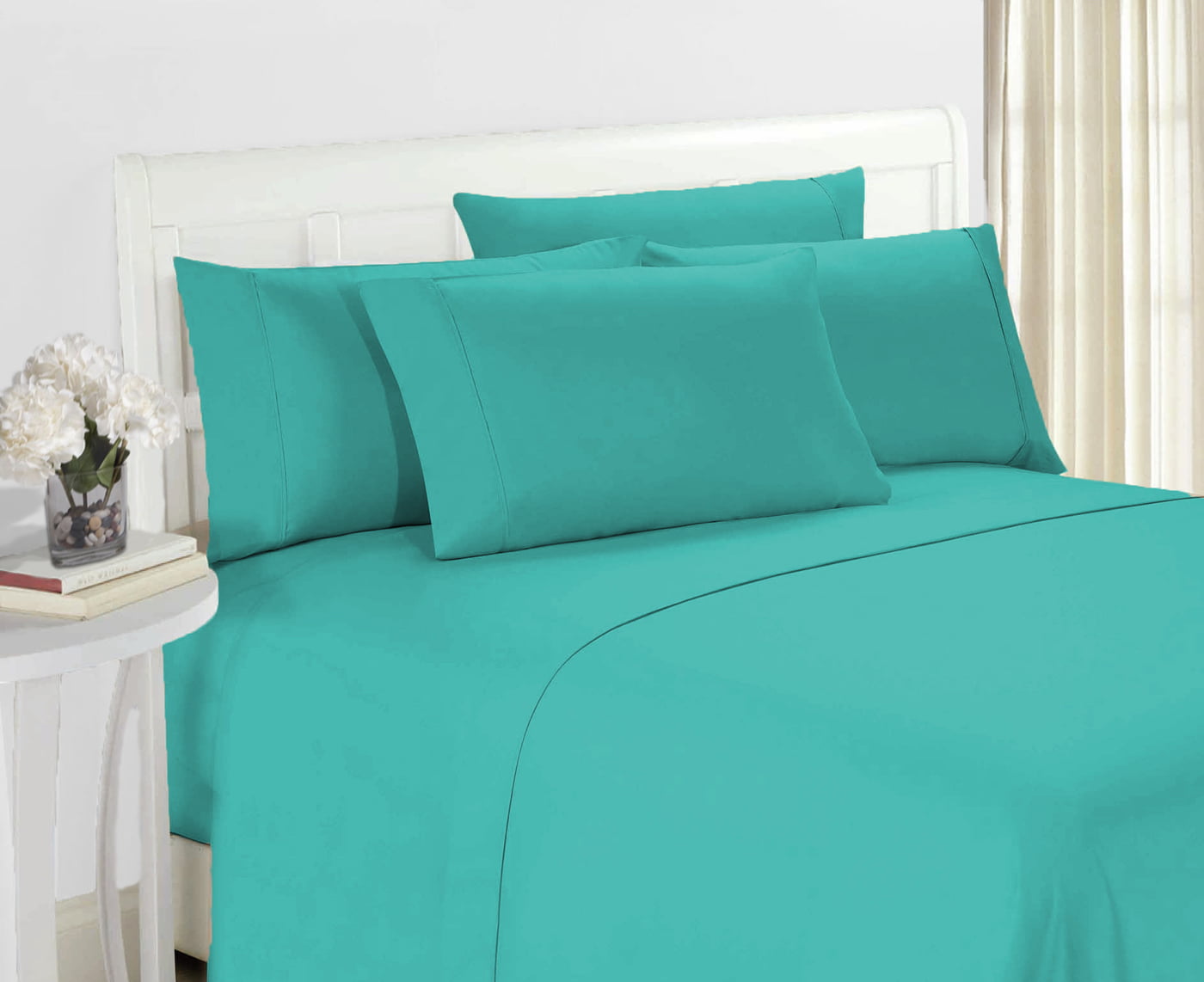Hotel Super Soft 6 Piece Bed Sheet Set Deep Pockets Bedding All Colors Sizes