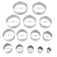 thumbnail image 1 of stanreset 14 Pcs Moules à Biscuits Ronds en Acier Inoxydable pour Mousse Beignet, 1 of 6