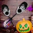 thumbnail image 3 of Decoraciones de Halloween Decoración de Halloween Accesorios de mendicidad de dulces para niños de Halloween Bolsa de dulces de esqueleto (negro), 3 of 5