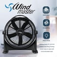 thumbnail image 4 of PAMI 20-Inch High-Velocity Floor Fan with 3 Speeds, Adjustable Tilt, Quiet Portable Industrial Fans for Home & Office, 4 of 5
