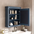 thumbnail image 2 of Pusnapku 24" Bathroom Mirror Cabinet, Wall Mounted over The Toilet Organizer with Hidden Storage,Adjustable Shelves,Space Saving Wood Medicine Cabinet, 2 of 9