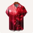 thumbnail image 5 of UVEASISHA Mens Valentines Day Hawaiian Shirt Big and Tall Fashion Heart Print Button Down Shirts Regular Fit Casual Short Sleeve Party Shirt Red 5XL, 5 of 5