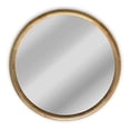 thumbnail image 1 of Chloe Lighting CH8M801NO36-RND 36 in. Reflection Contemporary Wood Finish Round Framed Wall Mirror, Maple, 1 of 1