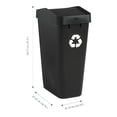 thumbnail image 4 of Bote de Basura Rubbermaid de  Plástico con Tapa Balancín 46 Litros Negro, 4 of 4