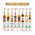 thumbnail image 3 of Dispensador de jarabe de café con bomba, apto para botellas de jarabe aromatizante de café de 25,4 oz/750 ml, mezclas para barra de café, T Gold, Gold, 3 of 5