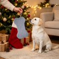 thumbnail image 6 of Dog Christmas Stocking, Knit Christmas Stocking for Dogs, Bone Shape Dog Stocking Christmas Large Pet Stockings Hanging Dog Christmas Stocking for Dogs Cats Pets, 6 of 6