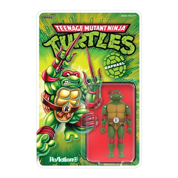 Collectible Super7 Teenage Mutant Ninja Turtles ReAction+ Wave 01 - Raphael