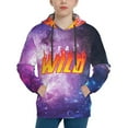 thumbnail image 4 of Ben Azelart Stay Wild Kids' Hoodie 3d Print Sweatshirt Soft Pullover Hooded With Big Pockets For Boys Or Girls Medium, 4 of 8