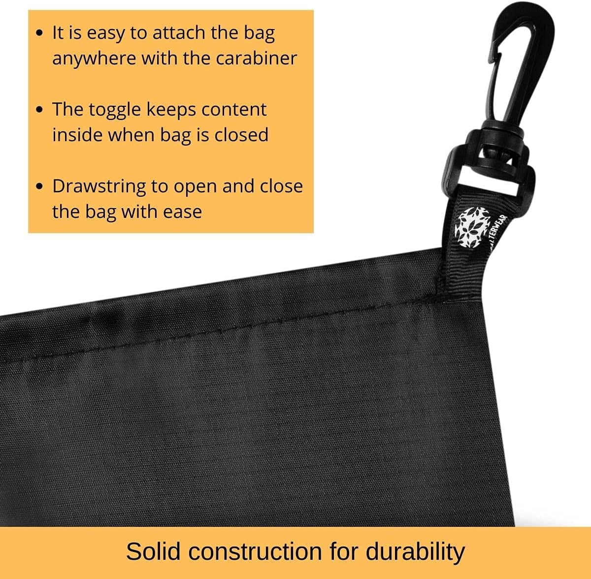 OVOY Drawstring Bags/Pouch/Ditty/Mesh-Stuff-Sack for CAMPING/TRAVEL Cord/Bag - Storage 5-in-1 Travel Use Nylon 5 Pieces