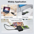 thumbnail image 6 of TSV USB IDE Adapter USB 3.0 to SATA IDE Hard Drive Converter Combo for 2.5"/3.5" DE SATA SSD Hard Drives Disks with 12V 2A Power Adapter and USB 3.0 Cable for Laptops, 6 of 7