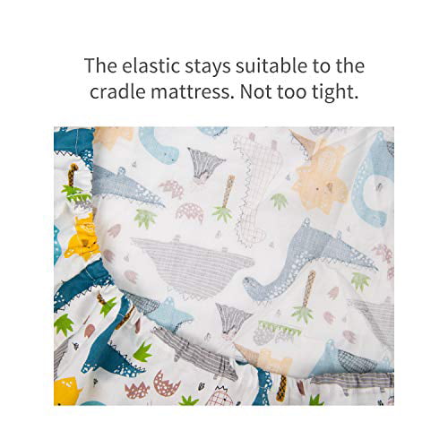 ALVABABY Changing Pad Cover Cradle Mattress 100% Organic Cotton Soft and Light Baby for Boys and Girls 2TCZ08 