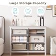 thumbnail image 4 of DIYART 6 Drawer Dresser for Bedroom, 41" Wide Large Chest of Drawers with Golden Handles, Modern Modern Bedroom Storage Dresser for Closet and Living Room, White, 4 of 7