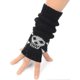 thumbnail image 2 of Arm Warmers Goth Knitted Fingerless Gloves Punk Skull Hand Warmers For Cosplay Typing Driving1 Pair, 2 of 5