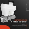 thumbnail image 3 of A-Premium Brake Master Cylinder with Reservoir and Cap Compatible with Ford, Mazda and Mercury Vehicles - For Escape, Tribute, Mariner, 2008, Automatic Transmission - Replaces 133361, 8L8Z2140A, 3 of 7