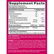 Hair Skin Nails Gummies | 60 Count | Plus Collagen | For Women | Strawberry Flavor | by Pink