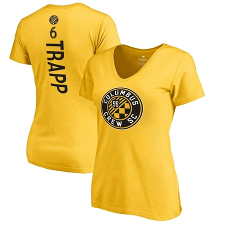 - Wil Trapp Columbus Crew SC Fanatics Branded Women's Backer Name & Number V-Neck T-Shirt - Yellow
