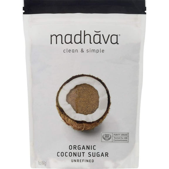 MADHAVA Organic Coconut Sugar 16 oz. Bag