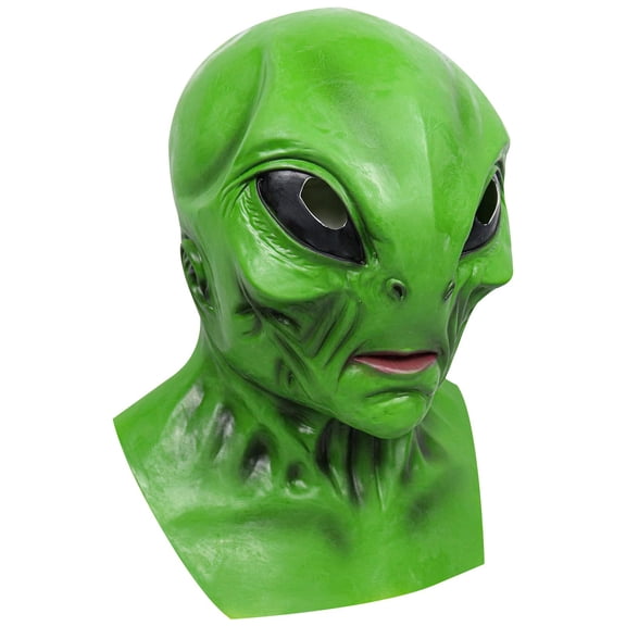 Halloween Decorations Outdoor Halloween Alien Hooded for - Realistic Wrinkled Full Hood Prop Decor for Scary with Alien Theme