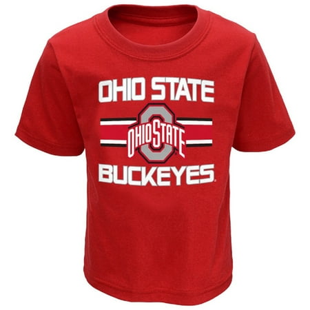 Toddler Scarlet Ohio State Buckeyes Mascot T-Shirt