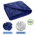 thumbnail image 2 of Ultra Plush Pine & River Minky Weighted Blanket (60"x80", 15 lb) in Blue, 2 of 8