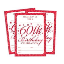 Darling Souvenir White Birthday Invitation Card Printable Elegant Fill or Write In Blank Party Invites 28 Pcs 5 x 7 Inches