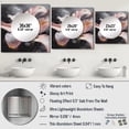 thumbnail image 4 of Designart "Graceful Lilies White IV" Floral Lily Square Mirror For Wall Decor - Large White Square Mirror Printed Wall Decor - Modern Square Living Room Mirror, 4 of 5
