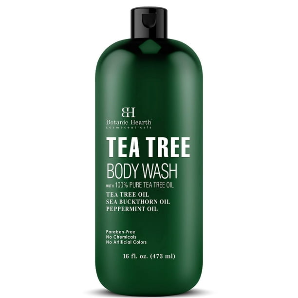 Gel de baño Botanic Hearth, aceite de árbol de té, 480 ml