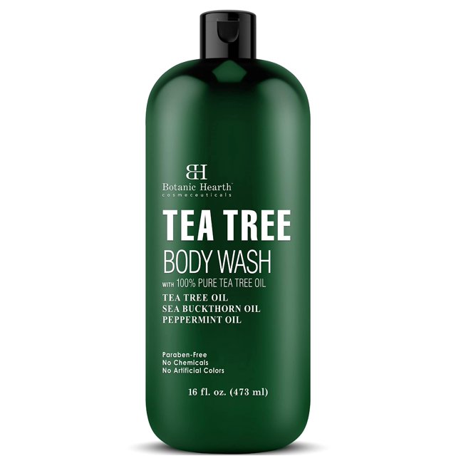 Gel de baño Botanic Hearth, aceite de árbol de té, 480 ml