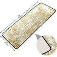 thumbnail image 2 of SKYSONIC 2X6 Feet Abstract Golden Doodle Runner Rug with Rubber Backing, Non Slip Entryway Rug Runner Washable Soft Area Rug Carpet for Hallway Bedroom Kitchen Decor, 2 of 6
