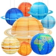 thumbnail image 1 of 8 Uds. Linternas de planetas, sistema Solar, linterna de planetas para niños, decoraciones de fiesta en el espacio exterior, fiesta temática espacial, aula de cumpleaños, 1 of 5