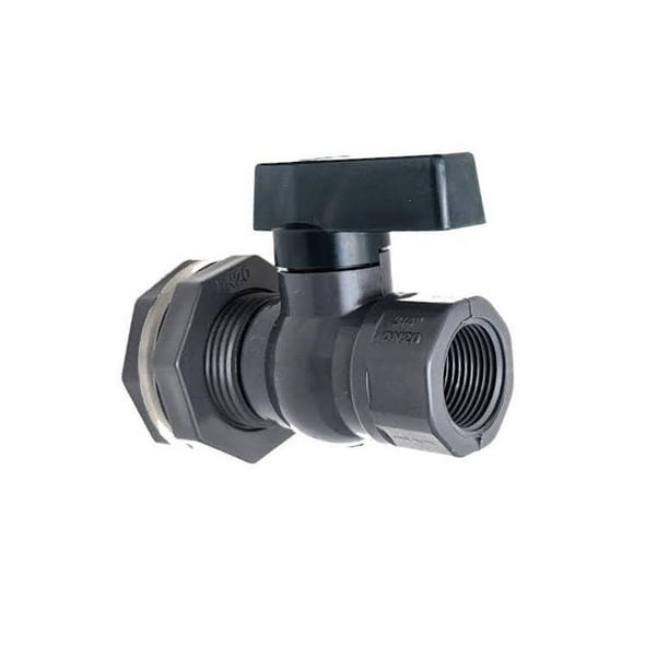 Van Enterprises Rain Barrel Garden Spigot Kit 3/4" PVC Ball Valve