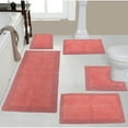 thumbnail image 2 of Home Weavers Inc Luxury Collection 100% Cotton Non-Slip Bathroom Rug Set, Machine Washable- Bathroom Rug, Bath Rug 17"x24", 21"x34", 20"x20", 21"x54",, 2 of 5