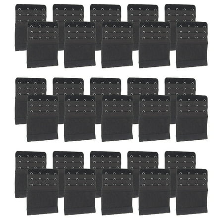 

Stretch Elastic Bra Extender 30-Pack (4-Hook Black) from More of Me to Love