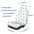 thumbnail image 3 of Wukai Sea Turtle Full Set Car Seat Covers with Soft Padding Universal Auto Front Seats Protector and Cushion Mat, 3 of 5