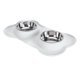 thumbnail image 5 of Cuencos Dobles Para Mascotas, Comida De Agua Para Perros De Acero Inoxidable Inoxidable, 5 of 7