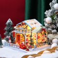 thumbnail image 7 of EUDIDV Christmas Products Christmas Wooden DIY Glowing Christmas House Puzzle Ornaments Toys Festive Supplies, 7 of 7
