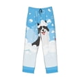 thumbnail image 4 of Xecao Collie in Bathtub Men's Straight Lounge Pajama Pants: The Ultimate in Comfortable Sleepwear, 4 of 9