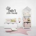 thumbnail image 2 of Crown Daddy's Little Princess Tiara Playroom Play House Playmates Nursery Quotes Saying Wall Art Sticker Designs Vinyl Stickers For Home House Walls Rooms Window Bedroom Decoration Size (6x10 inch), 2 of 3
